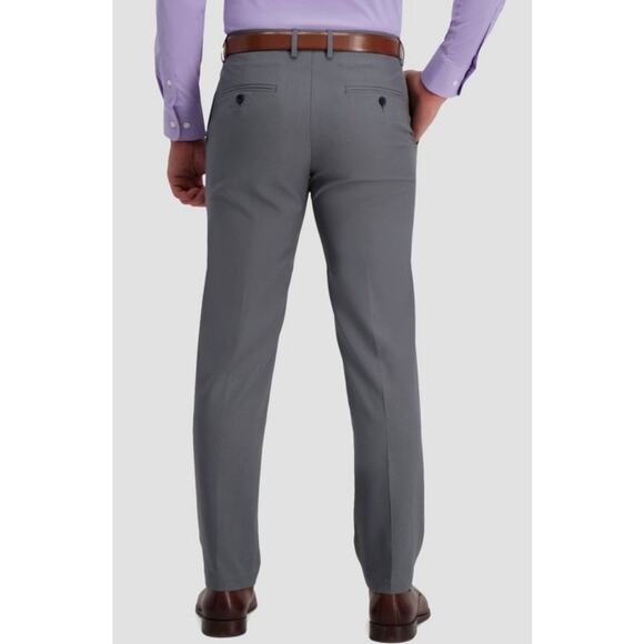 NWT Haggar H26 Men’s Stretch Straight Fit Dress Pants Dark Grey size 32x32 - Picture 3 of 9